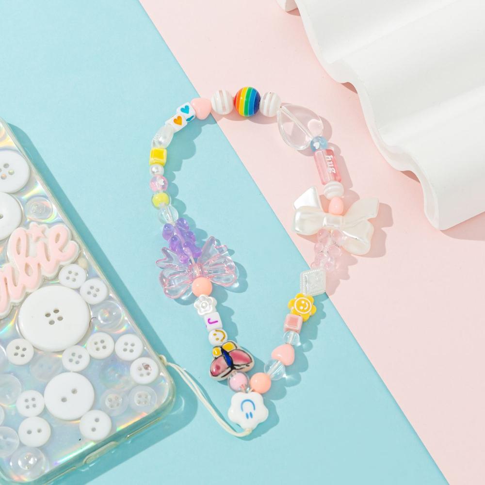 

Hanging Cord Anti-Lost Rope Mobile Phone Strap Beads Chain Mobile Phone Lanyard Cell Phone Lanyard синий