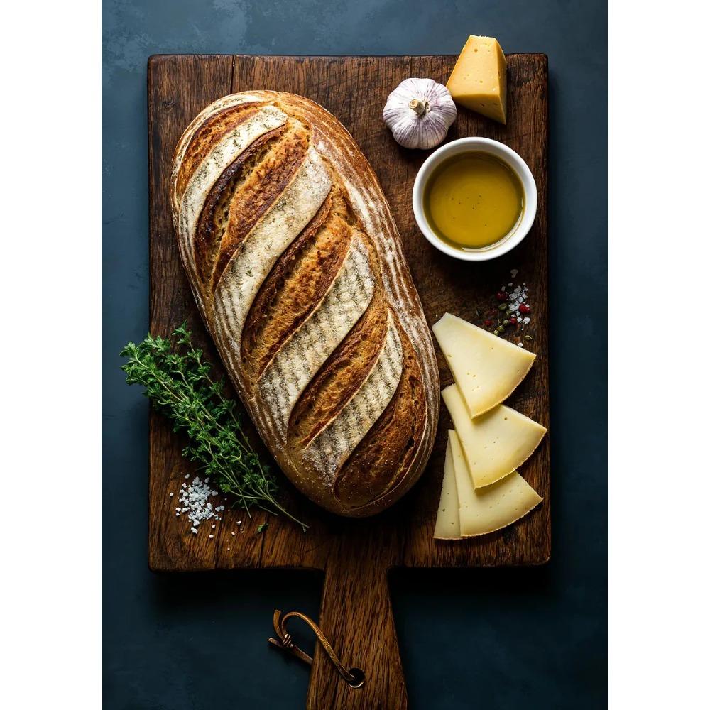 Delicious Assortment of Fresh Bread Posters Freshly Baked Wheat Prints Canvas Painting Wall Art Pictures Home Living Room Decor