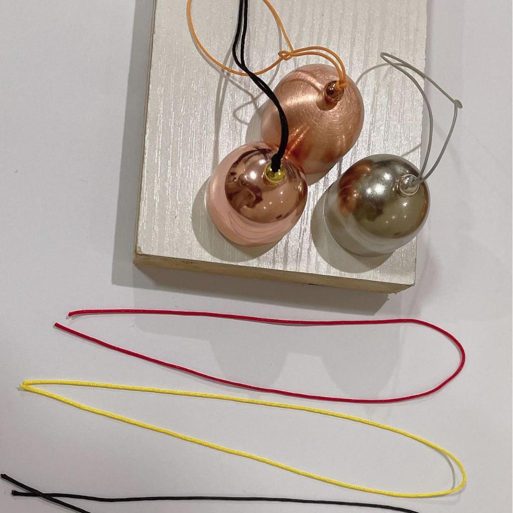 Brass and Copper Wind Chime DIY Accessories with Clapper - Small Metal Christmas Bells