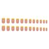 Fresh yellow bright vitality French fashion, wind removable wear armor 24 pieces press on nails