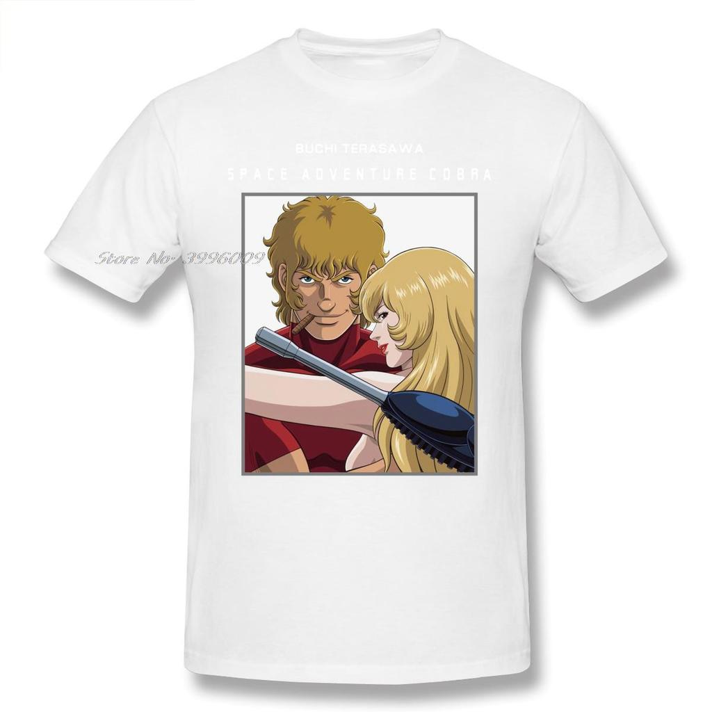 Space Adventure Cobra Manga Geek Anime T Shirts WoMen Man's T-shirt Cotton Summer Tshirts Short Sleeve Graphics Tee Tops