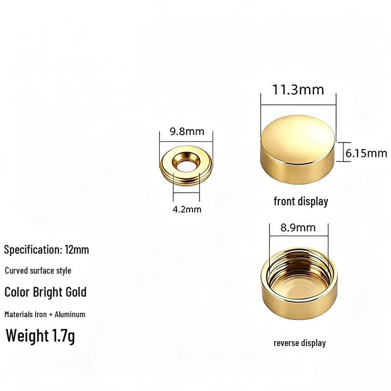 Acrylic Decorative Mirror Screw Cap for Glass and Tile Fixing