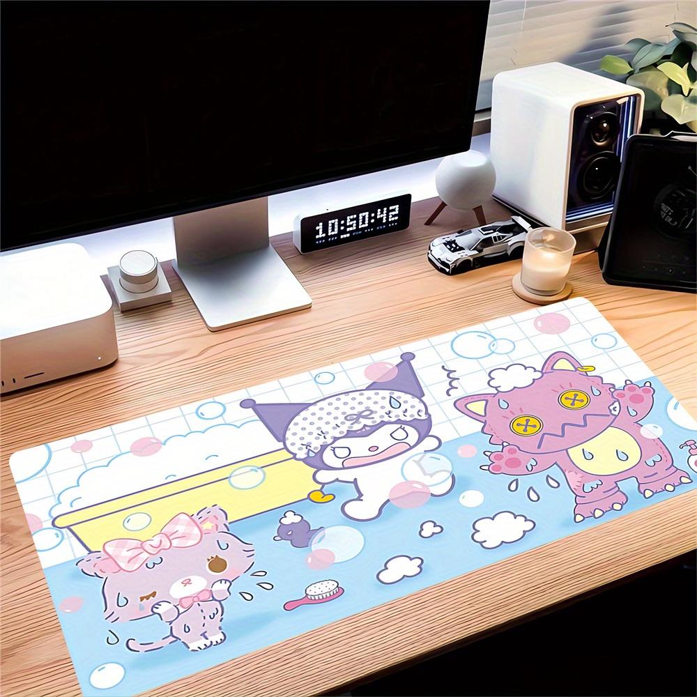 Bath Time, Cute Creatures Themed XXL Mouse Pad - Non-slip Rubber Desk Mat for Gaming and Office Use, Multi-Function Keyboard and Mouse Pad,