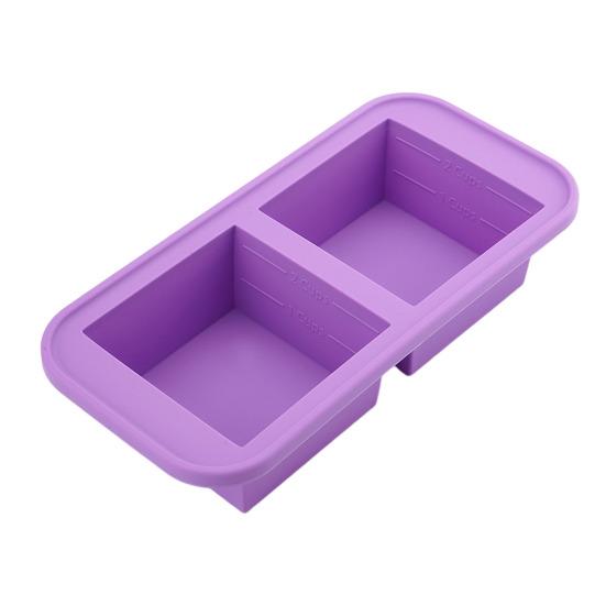 Силиконовый поднос для заморозки с крышкой, герметичный контейнер для заморозки супа, не содержащий бисфенол-А, экономящий место замораживающий лед