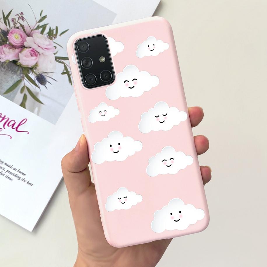 For Samsung A51 A71 A31 Phone Case Fashion Pattern Liquid Silicone Full Protection Back Cover For Samsung Galaxy A 51 71 31 Capa