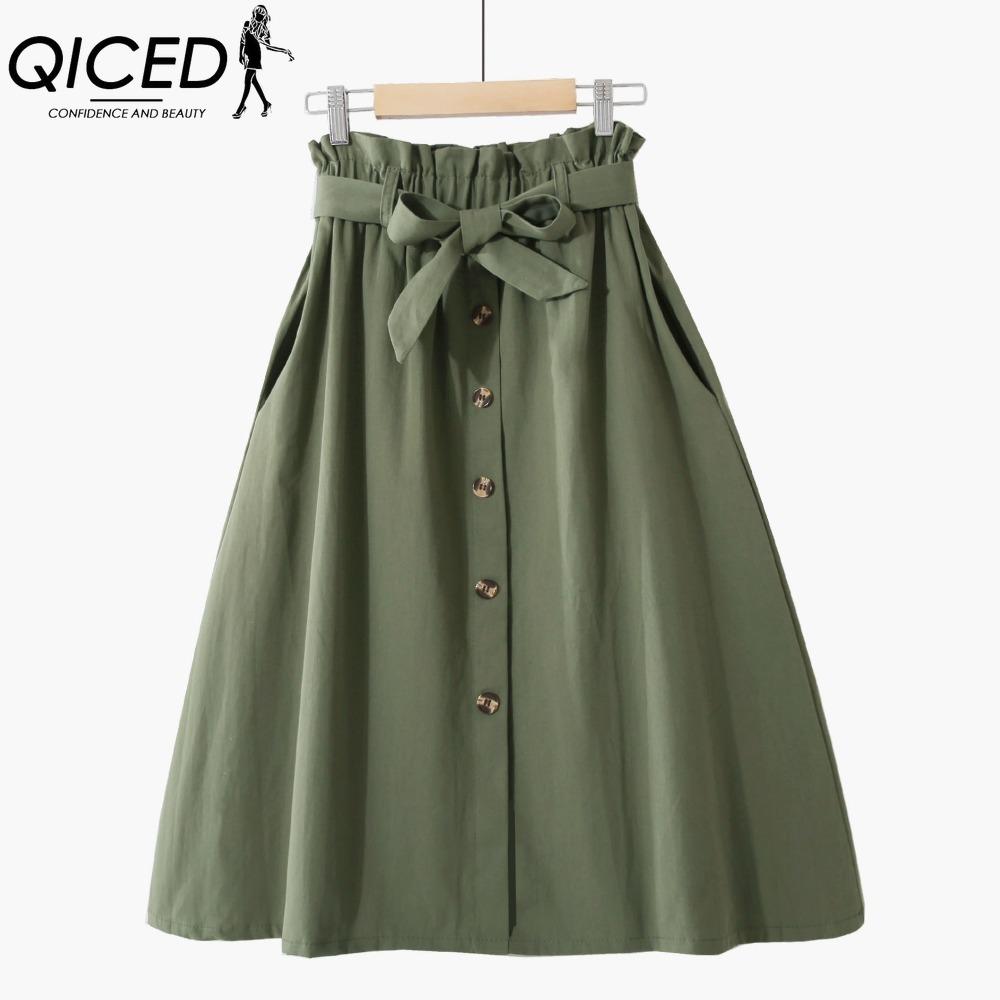 QICED Women's Fashion Casual Summer Spring Skirt