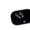 Leichter Luxus High-End-Sinn Mikro-Eingelegter Zirkon Wassertropfen Ohrhaken Damen Nische Temperament Elegant Mode Pendler Vielseitige Ohrringe