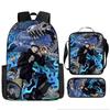 Spell Return Battle School Bag Elementary School Student Animation Backpack Large Capacity Three-piece Set