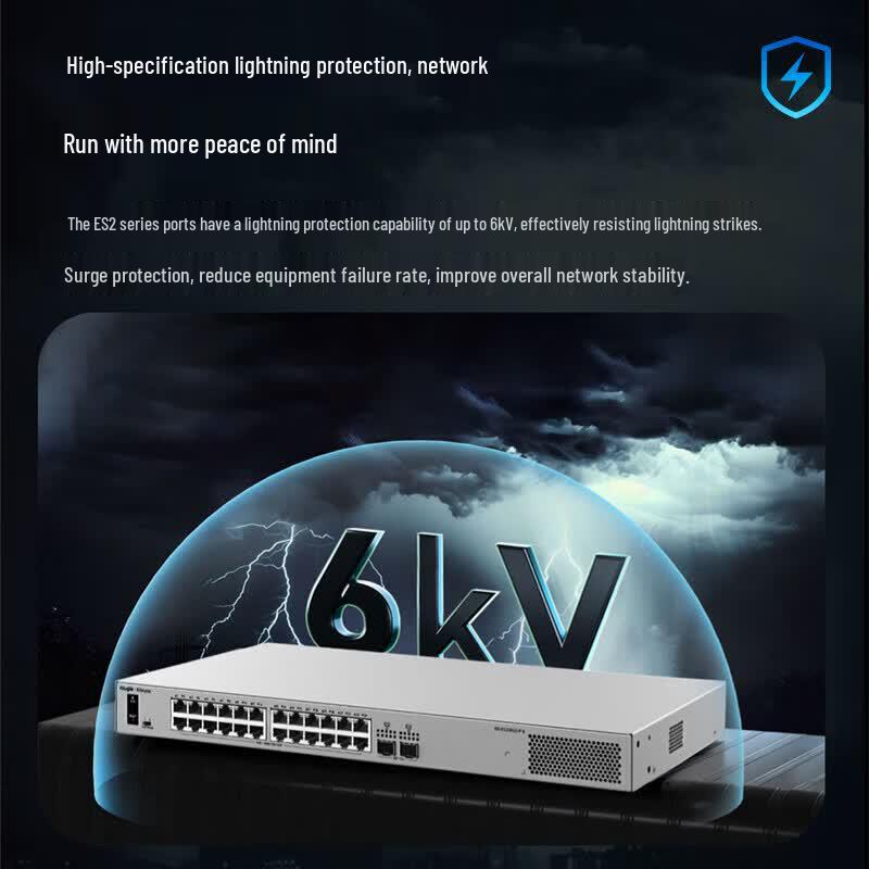 Ruijie RG-ES218GS-P-E 16-Port Gigabit AI Managed PoE+ Switch