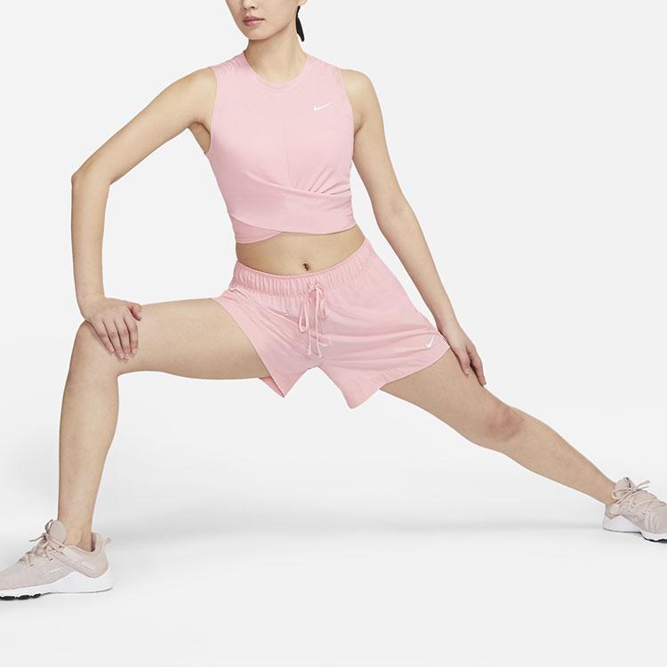 Nike Dri-FIT Short Yoga Training Quick-Dry Breathable Sports Vest Women Tops Pink 930494-630