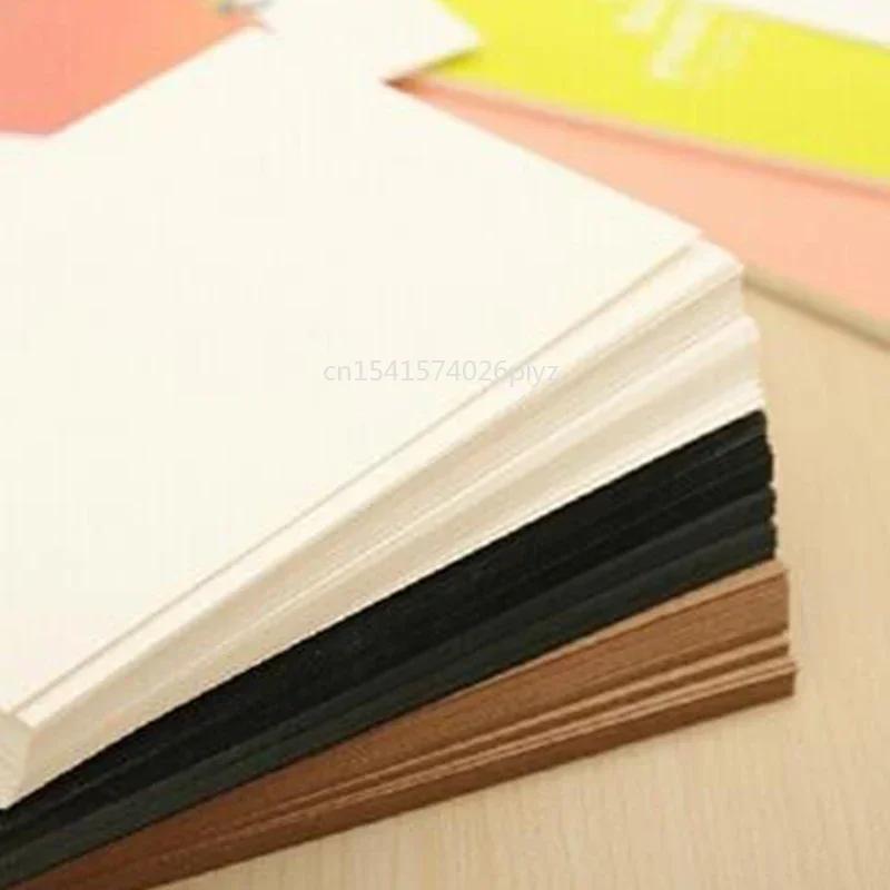 10pcs Blank Greeting Card Kraft Paper Postcard Vintage Blank Diy Hand Painted Graffiti Message Postcard Label Paper Tag Card