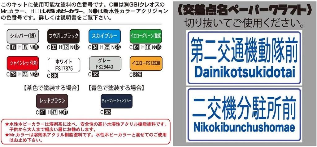 Garage Tool Series Traffic Signal Set 1/24 & No.35 EX-1 (Vehicle/Pedestrian/Brown)