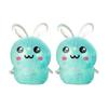 Bunny Stress Toy 2Pcs Glitter Rabbit Relief Toy Stretchy Clear Squeeze Pinch Animal Shape Fidget Party Favors for Kids Adults