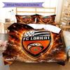 FC Lorient Bettwäsche Steppdecke Set Bettbezug Kissenbezug Heimdekoration Geburtstagsgeschenk (1 Bettbezug + 2 Kissenbezüge, ohne Füllung)