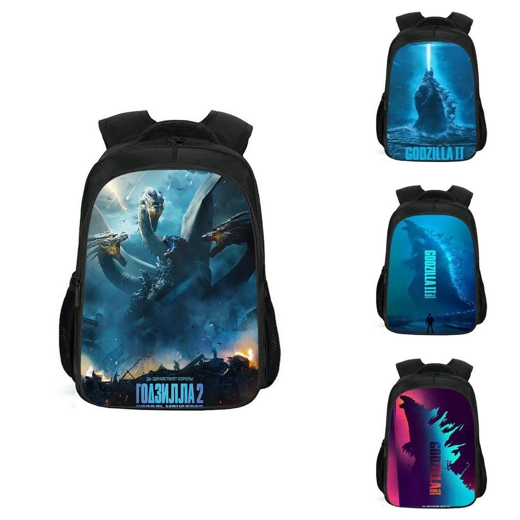 Spacious Godzilla King Of The Monsters Backpack For School Students And Kids