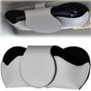 Car Glasses Stylish Faux Leather Eyeglasses Case with Sun Visor Magnetic Easy Safe Car Holder, Clip, Closure, One-Hand Removal, Driving,