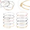 10pcs/Lot Expandable Bangle Bracelets Adjustable Wire Bracelets Child Adult Wrist Cuff Bangles for DIY Jewelry Making Accessorie