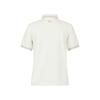 MALBON GOLF Women'S Color Block Waffle T-Shirt Cream (Woman)