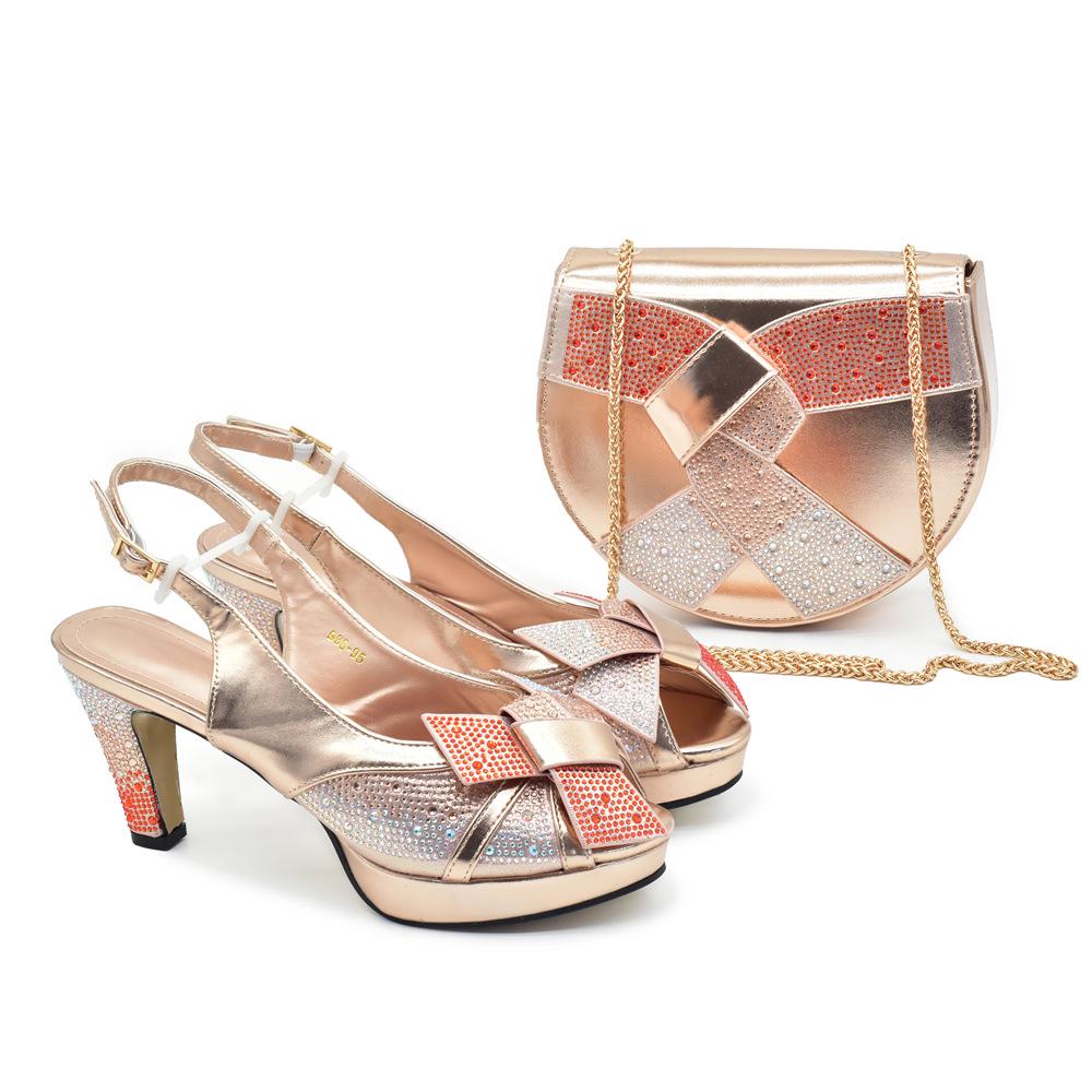 

Rhinestone Peep-toe Heels & Bag Set for New Year s Eve 41 шампанского