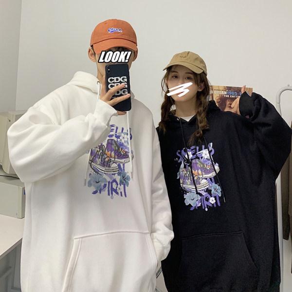 2026 Spring/Autumn Korean Style Couple's Casual Hooded Sweatshirt - Trendy Hong Kong Pullover.