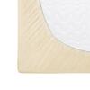 Fitted sheet 80x160 elastic JERSEY 100% COTTON cream color