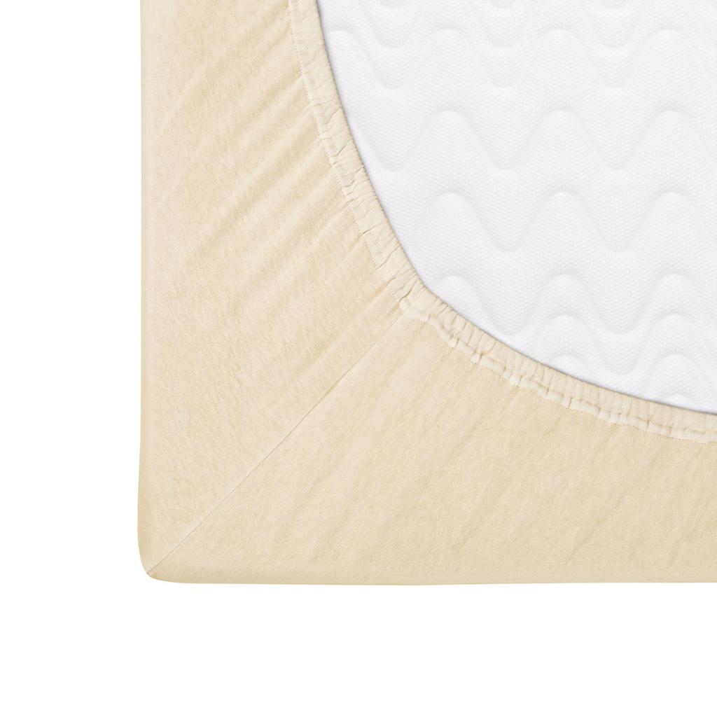 Fitted sheet 80x160 elastic JERSEY 100% COTTON cream color