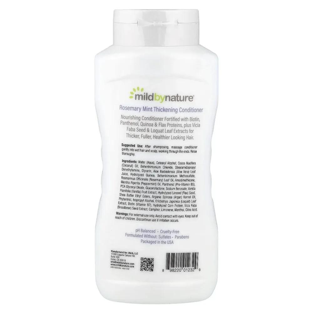 Mild By Nature Shampoo & Conditioner 473ml Set, Contains B-Complex and Biotin, Rosemary Mint