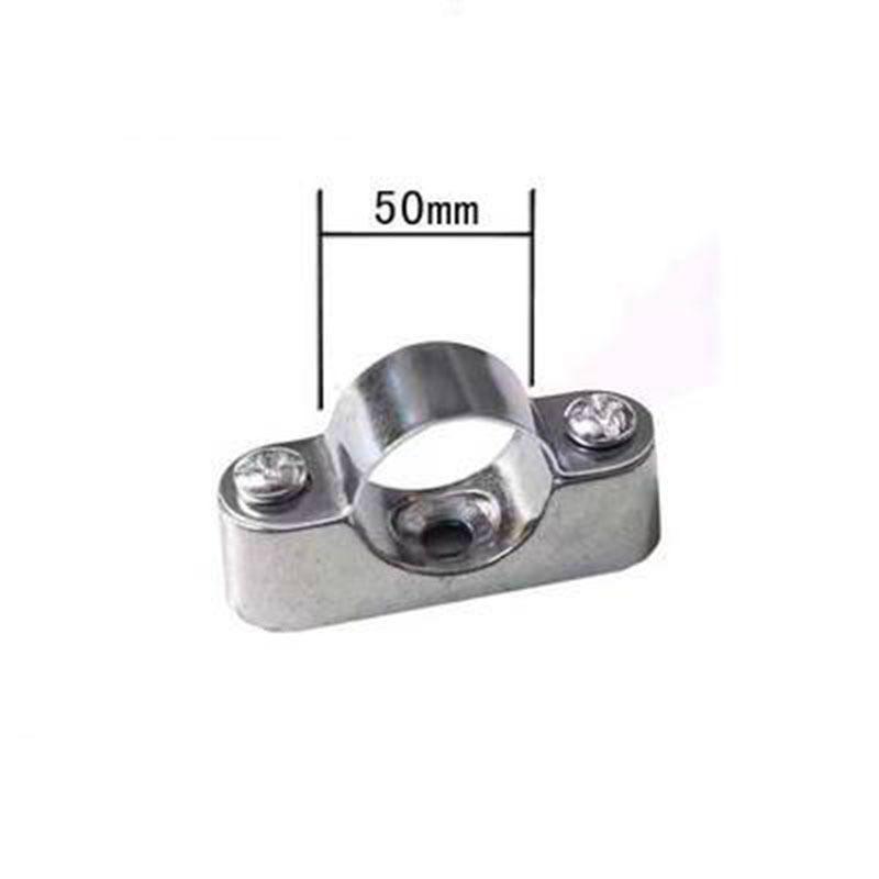 2PCS 16/20/25/32/38/50mm Diameter Single Hole Pipe Clamp Wall Mounted Aluminum Tube Saddle Buckle Fastener Kit With Screws