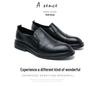 Men's Small Size Leather Shoes - British Casual, Formal, Versatile for Business, Wedding, and Groom.