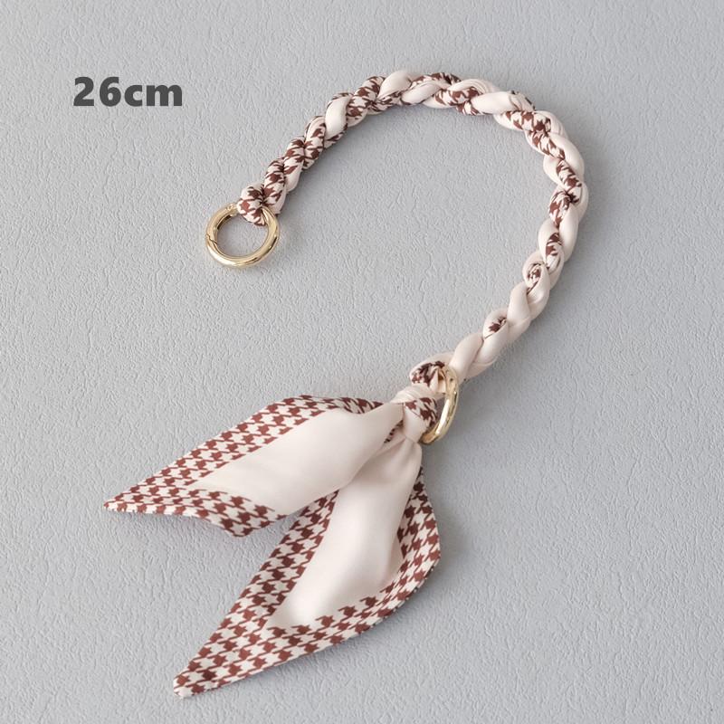 Fashion new celebrity versatile silk scarf portable short URL spring and summer handbag with bag accessories hand carry mobile phone chain