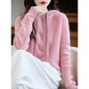 Wool Hooded Pullover Sweater Knitted Base Layer Loose Spring-autumn Coat