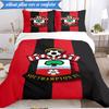 3-teiliges weiches Bettwäscheset mit FC-Wappen-Design, inklusive 1 Bettbezug und 2 Kissenbezügen. Perfekt für Schlafzimmer, Wohnheim, Fan-Geschenk