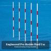 5 Pieces Lightweight Slalom Poles Soccer Training Poles, for Field Marking,