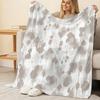 Fluffy Fleece Throw Blanket Soft Breathable Minimalist All Season for Home Office, Christmas & Halloween Warm Decor