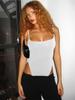 Sleek & Sexy Sleeveless Bodysuit: Thin Straps, Low Cut, Open Back