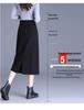 Plus Size Mid-Length Bodycon Slit Skirt for Autumn/Winter - Available With or Without Fleece
