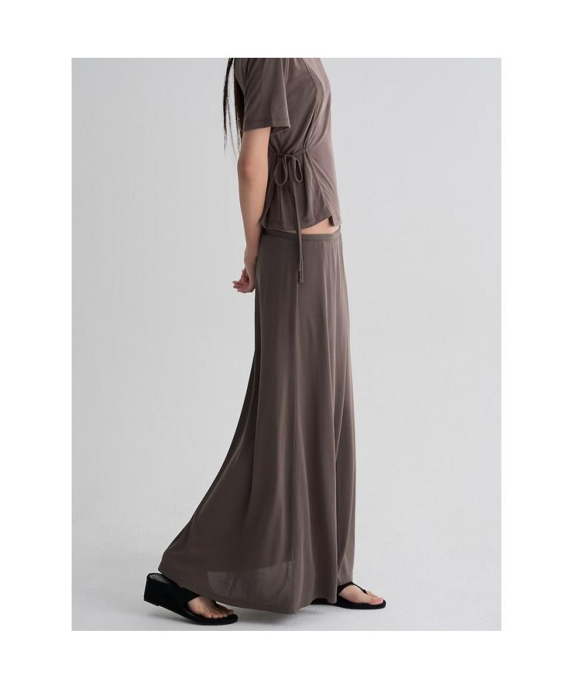 8SECONDS Modal Long Skirt Brown
