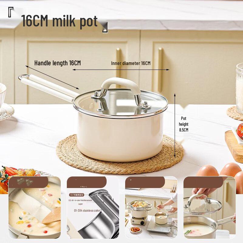 

Uutuo 3-Ply Stainless Steel Saucepan