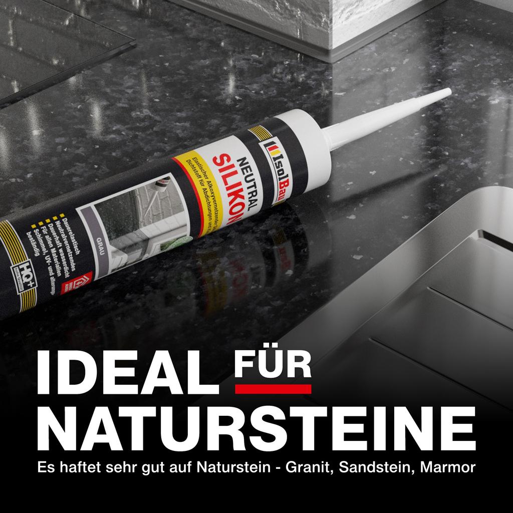 IsolBau Neutral Silicone Black Neutralsilikon 1 x 300ml
