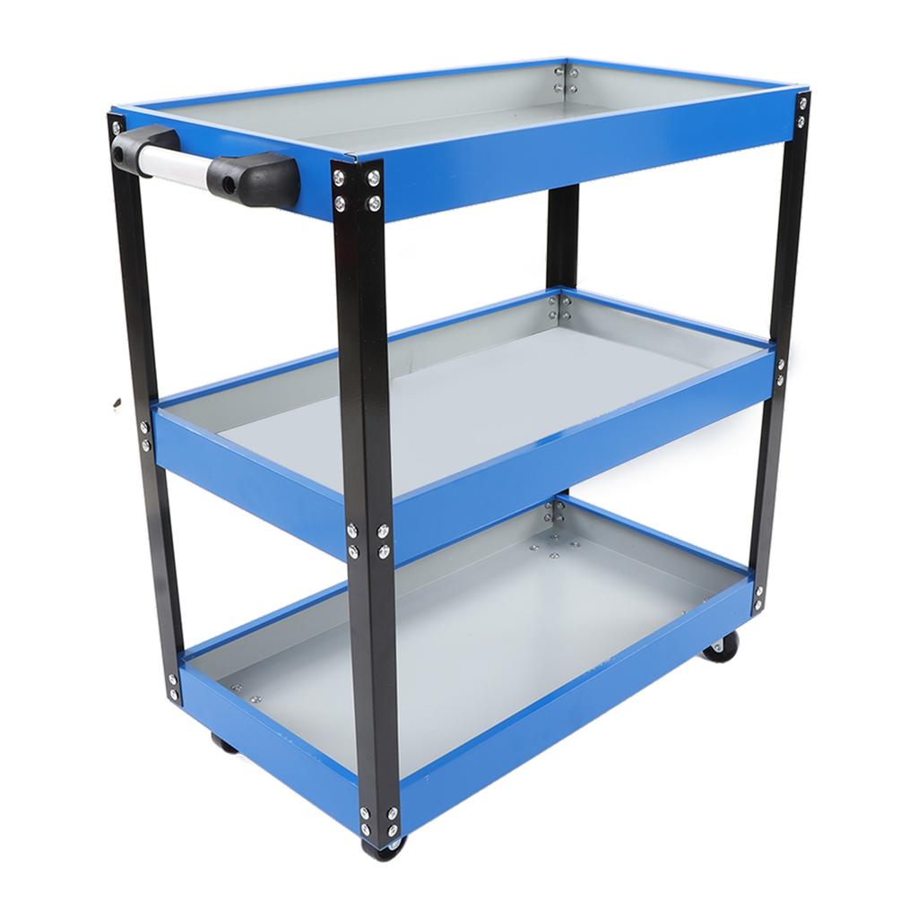 3 Tier Tool Trolley 110 LBs Load Capacity Heavy Duty Service Utility Cart for Warehouse Garage