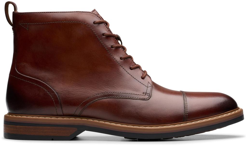 Ботинки Clarks Aldwin Cap кожаные (26179733) средне-коричневые