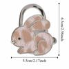 Rabbit Design Adhesive-Free Hooks Foldable Structure Cartoon Purse Hanger Portable Durable Handbag Hook for Women