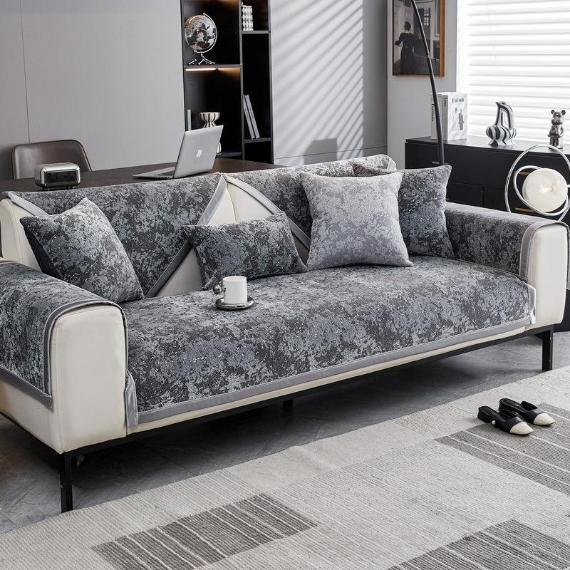 New Chenier Sofa Cushion Universal In All Seasons Modern Light Luxury Cushion Premium Sense Non-Slip Cover Cover Cloth Towel