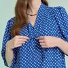 Maxza Dot Print Tie Chiffon Blouse Zd06qb600on