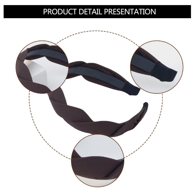 Women's Braided Wide Headband Braided Hair Bands Fashion Hair Accessories Costume Headwear For Stylish Women