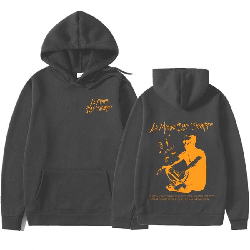 Rapper Mora Lo Mismo De Siempre Merch Hoodies Men's Women Clothing Fans Gift Sweatshirts Harajuku Casual Oversized