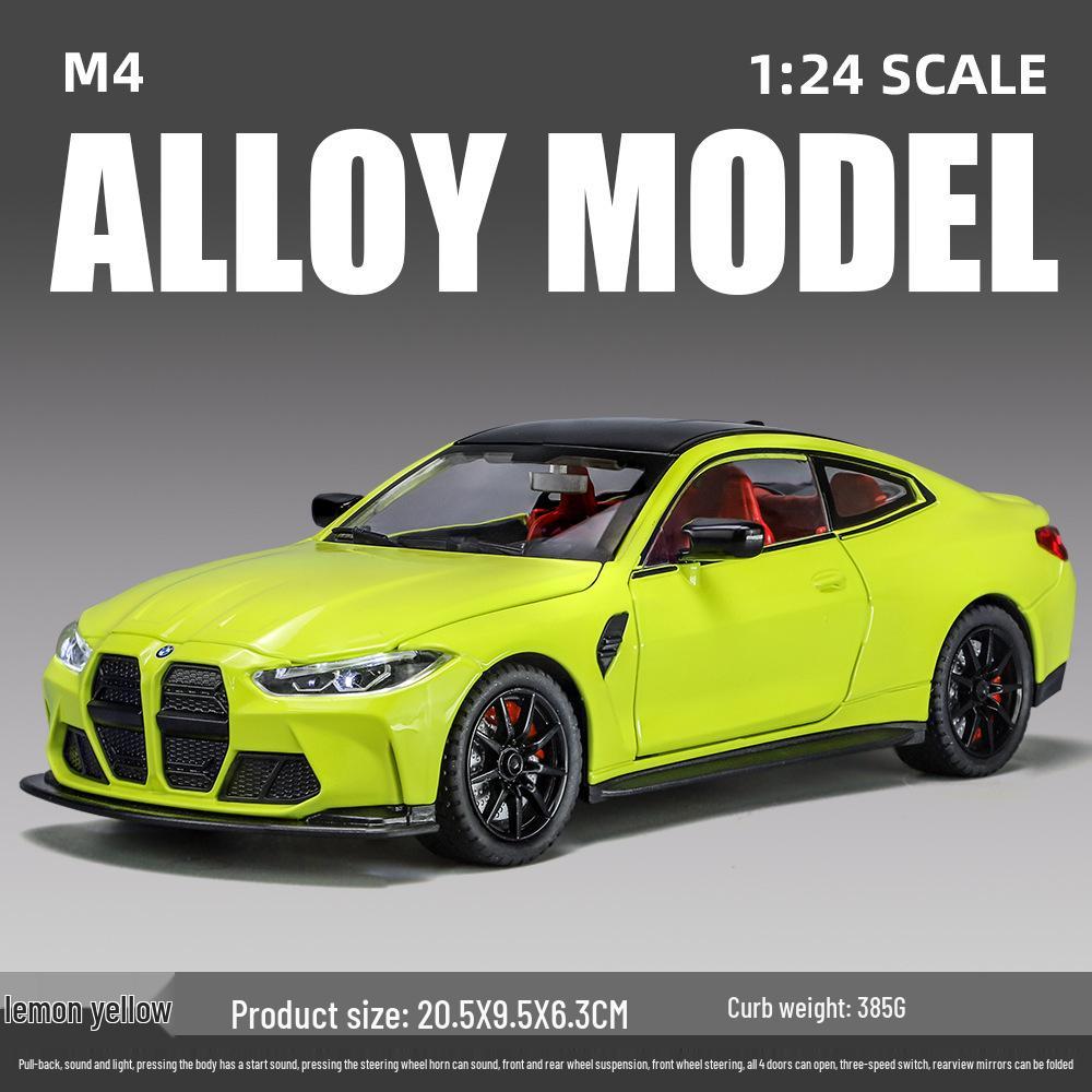 1:24 Boma M4 Alloy Sports Car Model - Children's Toy & Collection Display, Small Car Gift for Boys