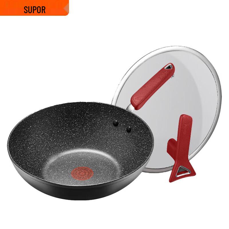 Supor Non-Stick Wok Stir-Fry Pan 30cm - Induction & Gas Compatible