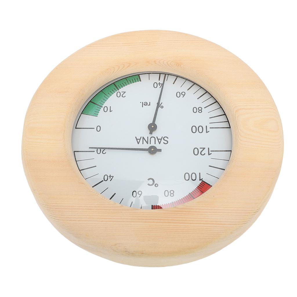 Sauna Hygrothermograph 2 In 1 Wall Mounted Real Time Monitoring Sauna Room Thermometer and