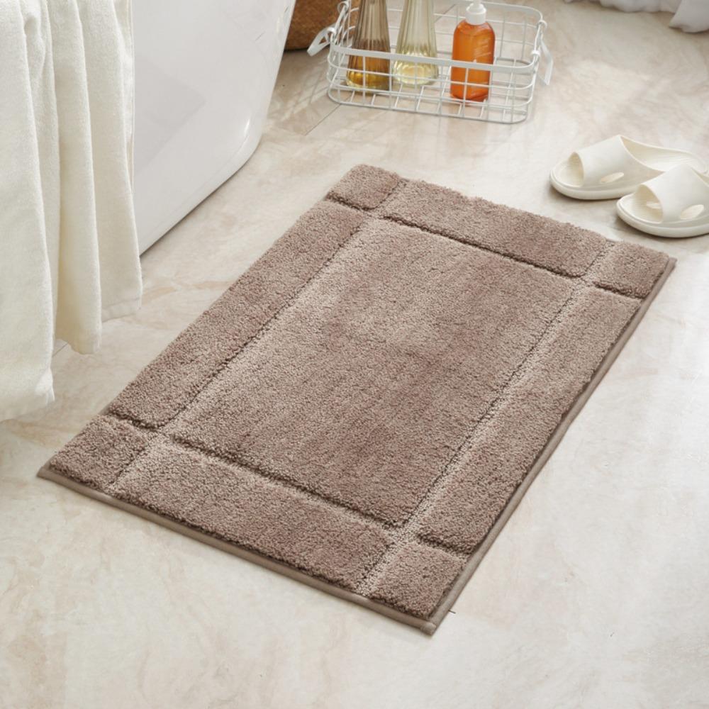 Sponge Bathroom Cashmere Thickening Mat Bath Non-slip Carpets In Wash Basin Bathtub  Floor Rug Shower Room Doormat Memory Foam 3D Pad